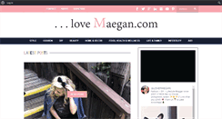 Desktop Screenshot of lovemaegan.com