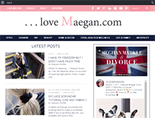 Tablet Screenshot of lovemaegan.com